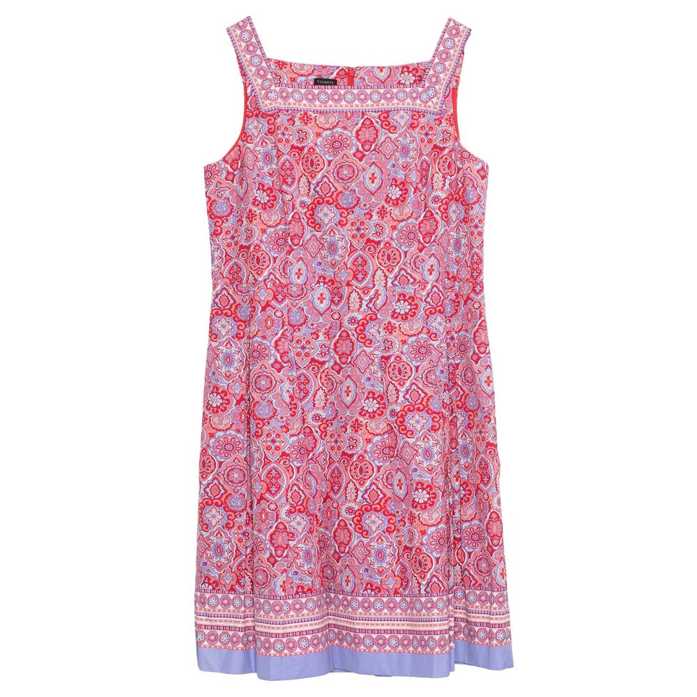 Talbots Dress Preppy Coastal Resort Boho Feminine Sleeveless Summer Midi 16